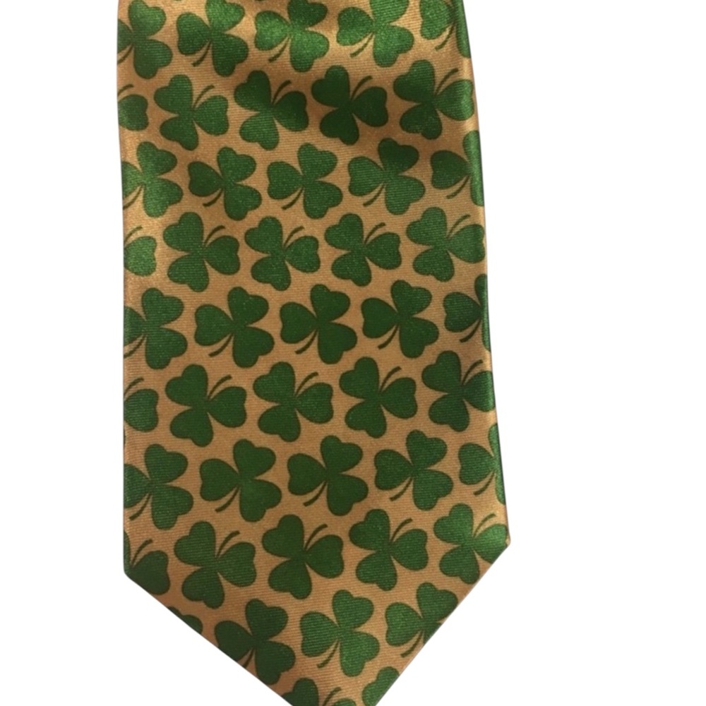 Shamrock‎ Green & Gold Irish St Patrick’s Day Tie